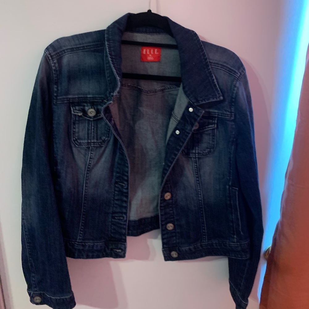 Elle Cropped Denim Jacket